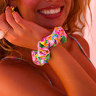 Kulani Kinis Kulani Kinis Summer Daydreams Scrunchie HAIR112-SUDA Kulani Kinis Summer Daydreams Scrunchie Splash Swimwear Accessories 840522520224