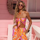 Kulani Kinis Kulani Kinis Sunrise Swirl Summer Bandana Scarf Top 17493-SUSW Kulani Kinis Sunrise Swirl Summer Bandana Scarf Top Splash Swimwear Accessories 840522524208