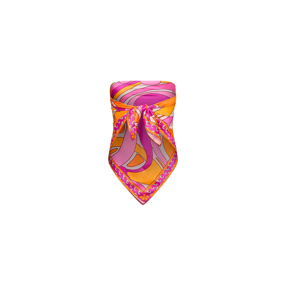 Kulani Kinis Kulani Kinis Sunrise Swirl Summer Bandana Scarf Top 17493-SUSW Kulani Kinis Sunrise Swirl Summer Bandana Scarf Top Splash Swimwear Accessories 840522524208