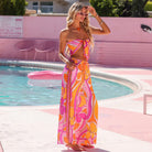 Kulani Kinis Kulani Kinis Sunrise Swirl Summer Bandana Scarf Top 17493-SUSW Kulani Kinis Sunrise Swirl Summer Bandana Scarf Top Splash Swimwear Accessories 840522524208