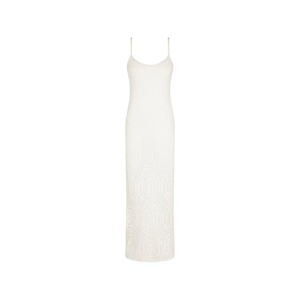 Kulani Kinis Kulani Kinis Whipped White Crochet Lace Knit Maxi Dress Kulani Kinis Whipped White Crochet Lace Knit Maxi Dress Splash Swimwear Dresses