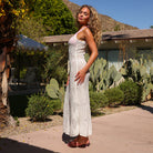 Kulani Kinis Kulani Kinis Whipped White Crochet Lace Knit Maxi Dress Kulani Kinis Whipped White Crochet Lace Knit Maxi Dress Splash Swimwear Dresses