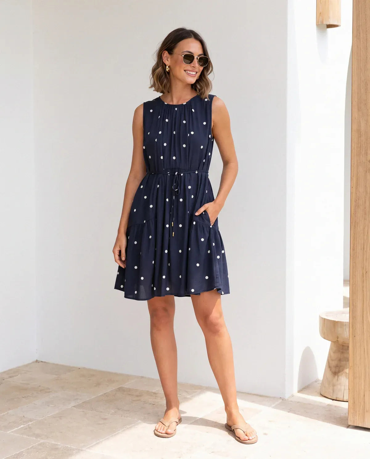 Label of Love Label of Love Midnight Spot Midi Dress - Navy Label of Love Midnight Spot Midi Dress - Navy Splash Swimwear Dresses