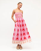 Label of Love Label of Love Pink Palms Maxi Dress Label Of Love Chocolate Bloom Maxi Dress Splash Swimwear Dresses