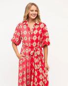 Label of Love Label of Love Pink Palms Midi Dress Label Of Love Chocolate Bloom Maxi Dress Splash Swimwear Dresses