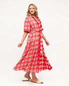 Label of Love Label of Love Pink Palms Midi Dress Label Of Love Chocolate Bloom Maxi Dress Splash Swimwear Dresses