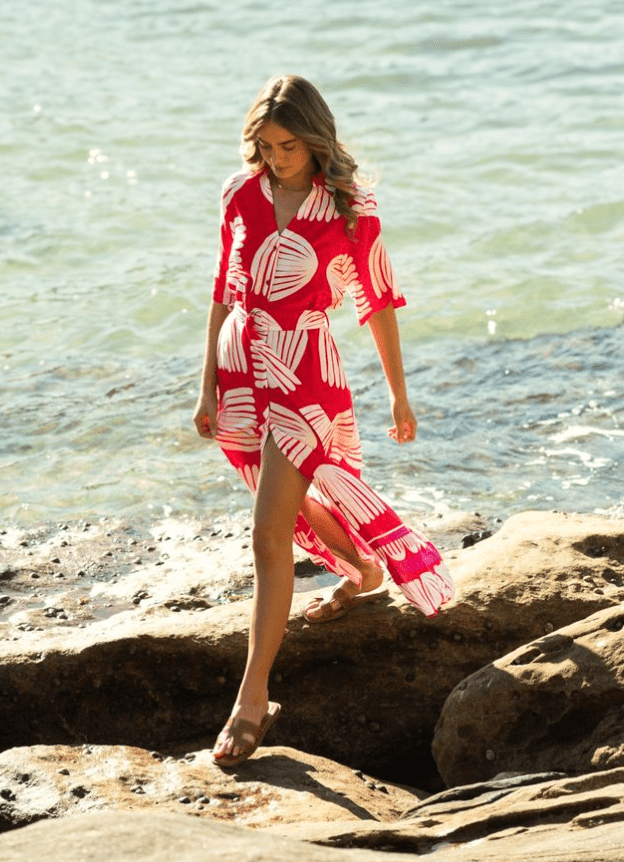 Label of Love Tallulah Dress - Red/White Label of Love Calista Smock Mini Dress - Rosella Splash Swimwear Dresses