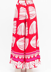 Label of Love Tallulah Pant - Red/White Label Of Love Tallulah Pant - Red/White Splash Swimwear