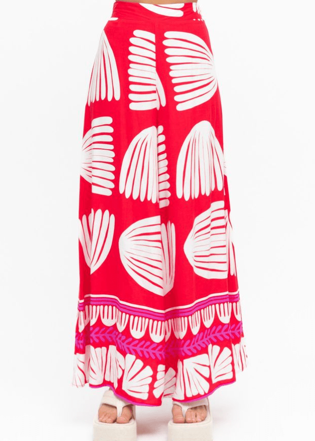 Label of Love Tallulah Pant - Red/White Label Of Love Tallulah Pant - Red/White Splash Swimwear