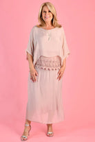 LaSofia La Sofia Marta Silk Top W/Slip - Blush La Sofia Marta Silk Top W/Slip - Blush Splash Swimwear