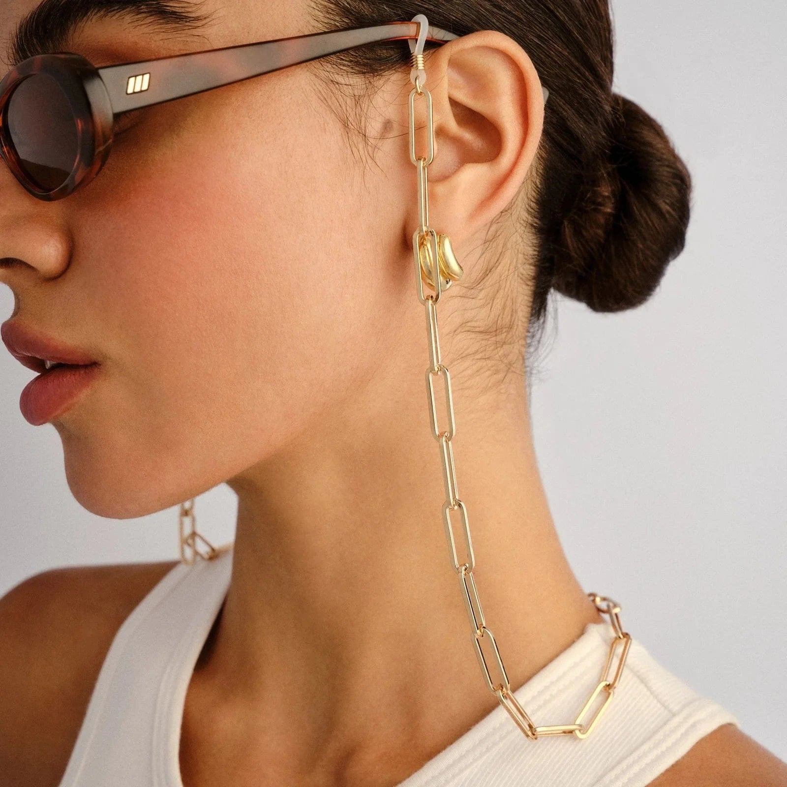 Le Specs Bold Link Neck Chain CHN2305521 Bold Link Neck Chain Splash Swimwear Neck Chain Gold 9324976408754