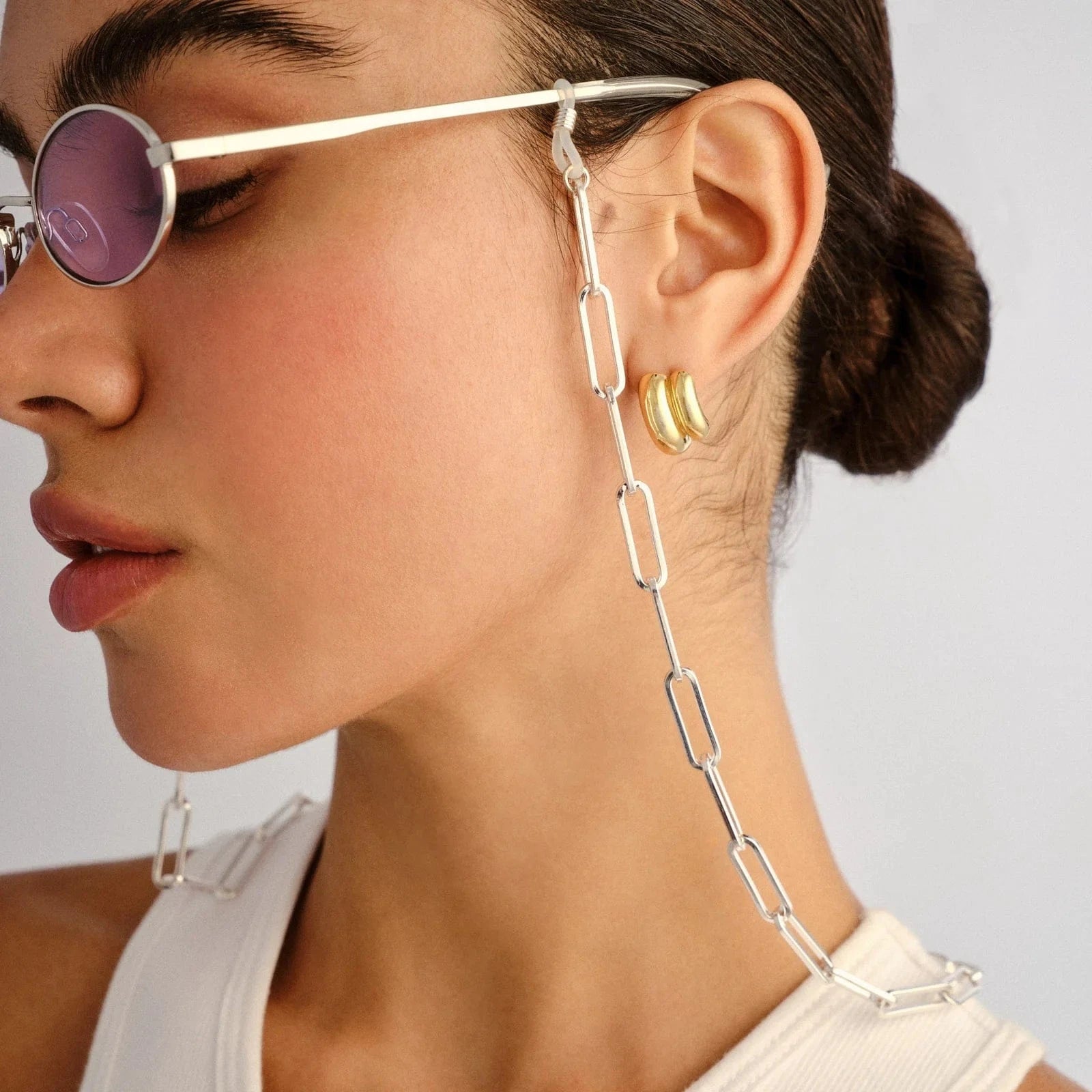 Le Specs Bold Link Neck Chain CHN2305520 Bold Link Neck Chain Splash Swimwear Neck Chain Silver 9324976408747