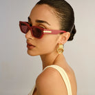 Le Specs Le Specs Curito Sunnies - Burgundy Le Specs Outta Love Sunnies - Pearl Caramel Splash Swimwear Sunnies 1000031283