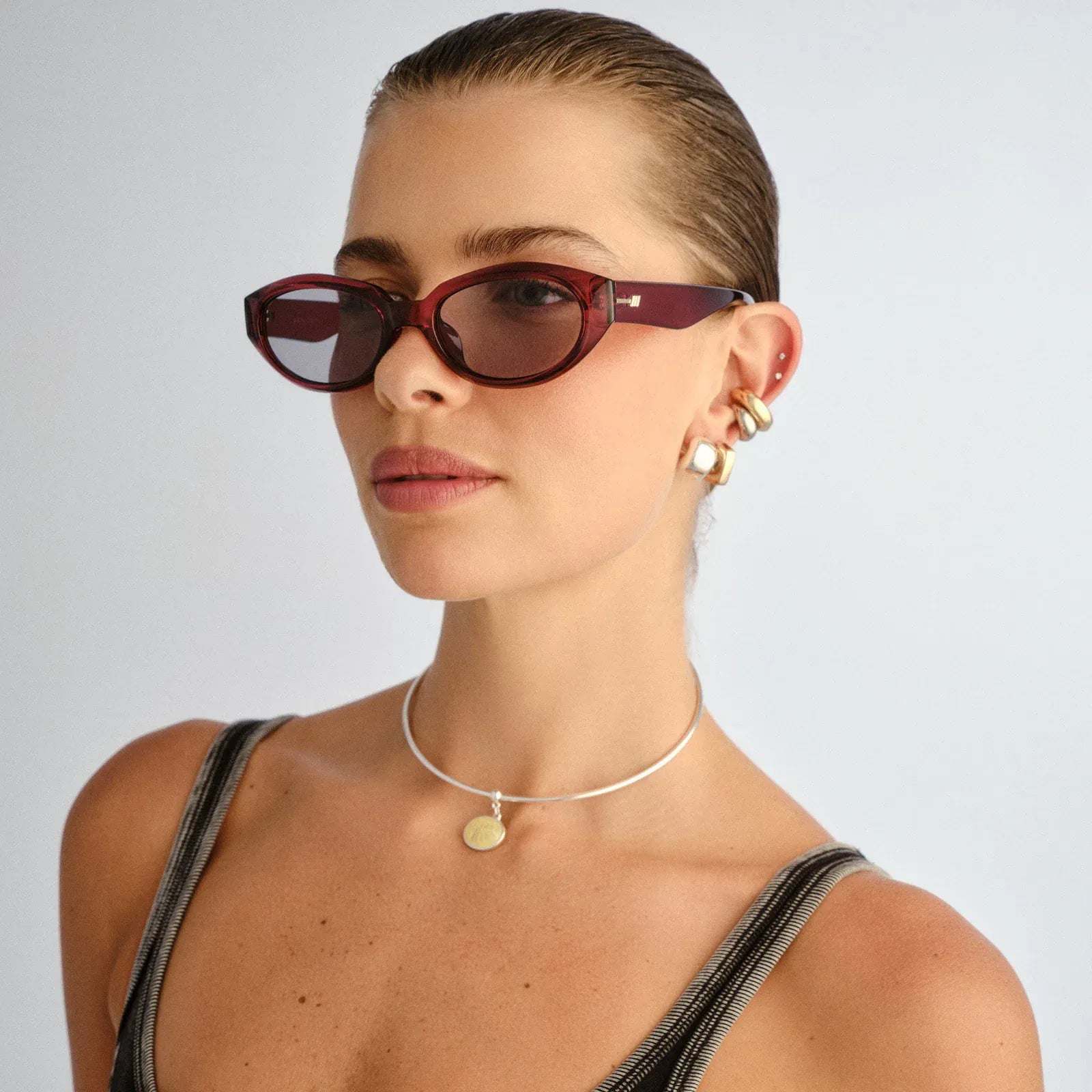Le Specs Le Specs Le Bijou + Sunnies - Mulberry LWF2652367 Le Specs Outta Love Sunnies - Pearl Caramel Splash Swimwear Sunnies 9324976446701