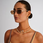 Le Specs Le Specs Mythic - Gold LSU2652324 Le Specs Mythic - Gold Splash Swimwear Sunnies 1000029569