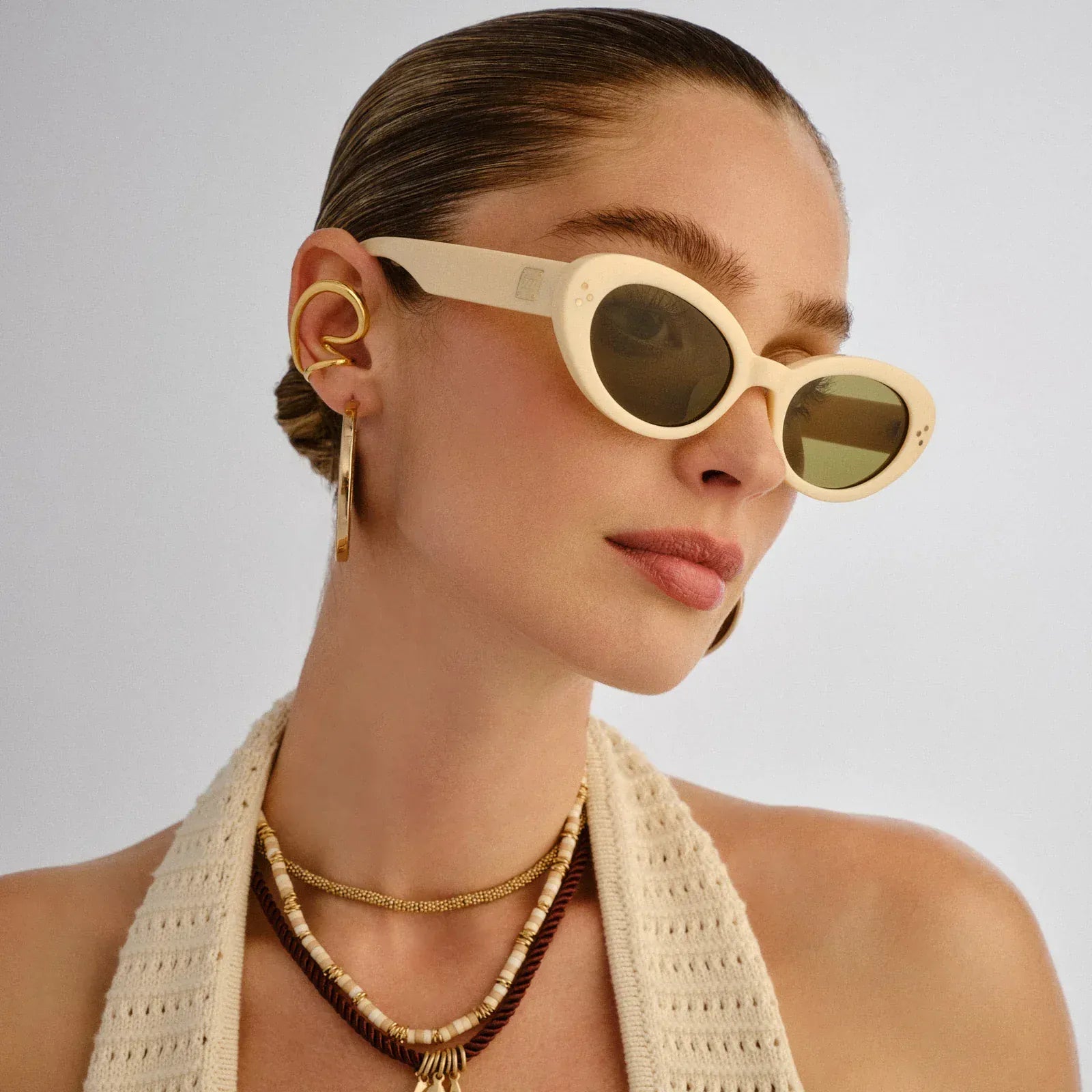 Le Specs Le Specs Tootsie + Sunnies - Off White LWF2652307 Le Specs Tootsie + Sunnies - Off White Splash Swimwear Sunnies 9324976437808