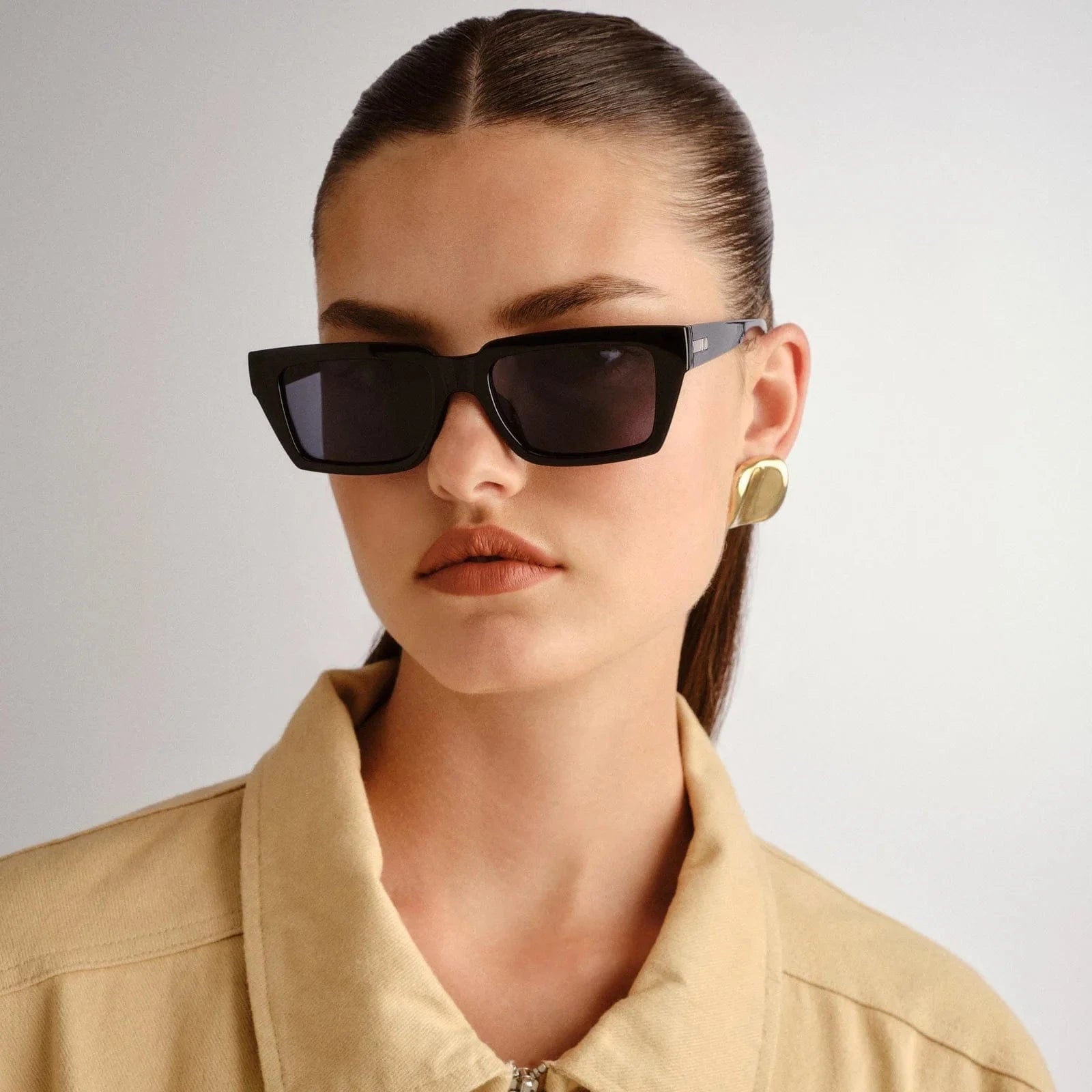 Le Specs Nocturnal Habit Sunnies Le Specs Unfaithful Sunnies - Black Splash Swimwear Sunglasses