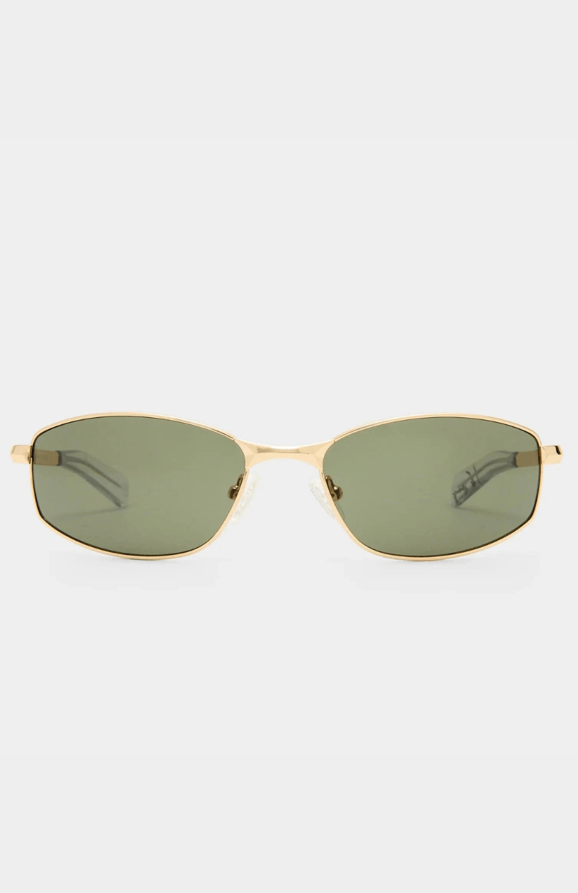 Le Specs Star Beam Sunnies - Bright Gold Khaki Mono LSP2552280 Le Specs Star Beam - Bright Gold Khaki Mono Splash Swimwear Sunnies 9324976436085