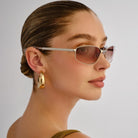 Le Specs Star Beam Sunnies - Silver Brown Grad LSU2552356 Le Specs Star Beam Sunnies - Silver Brown Grad Splash Swimwear Sunnies 9324976443021