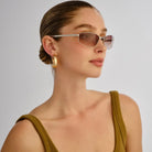 Le Specs Star Beam Sunnies - Silver Brown Grad LSU2552356 Le Specs Star Beam Sunnies - Silver Brown Grad Splash Swimwear Sunnies 9324976443021