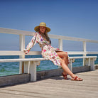 Linen Connection Cotton Kimono - Bathrobe Splash Swimwear Kimonos O/S 1000015277