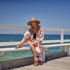 Linen Connection Cotton Kimono - Bathrobe Splash Swimwear Kimonos O/S 1000015277