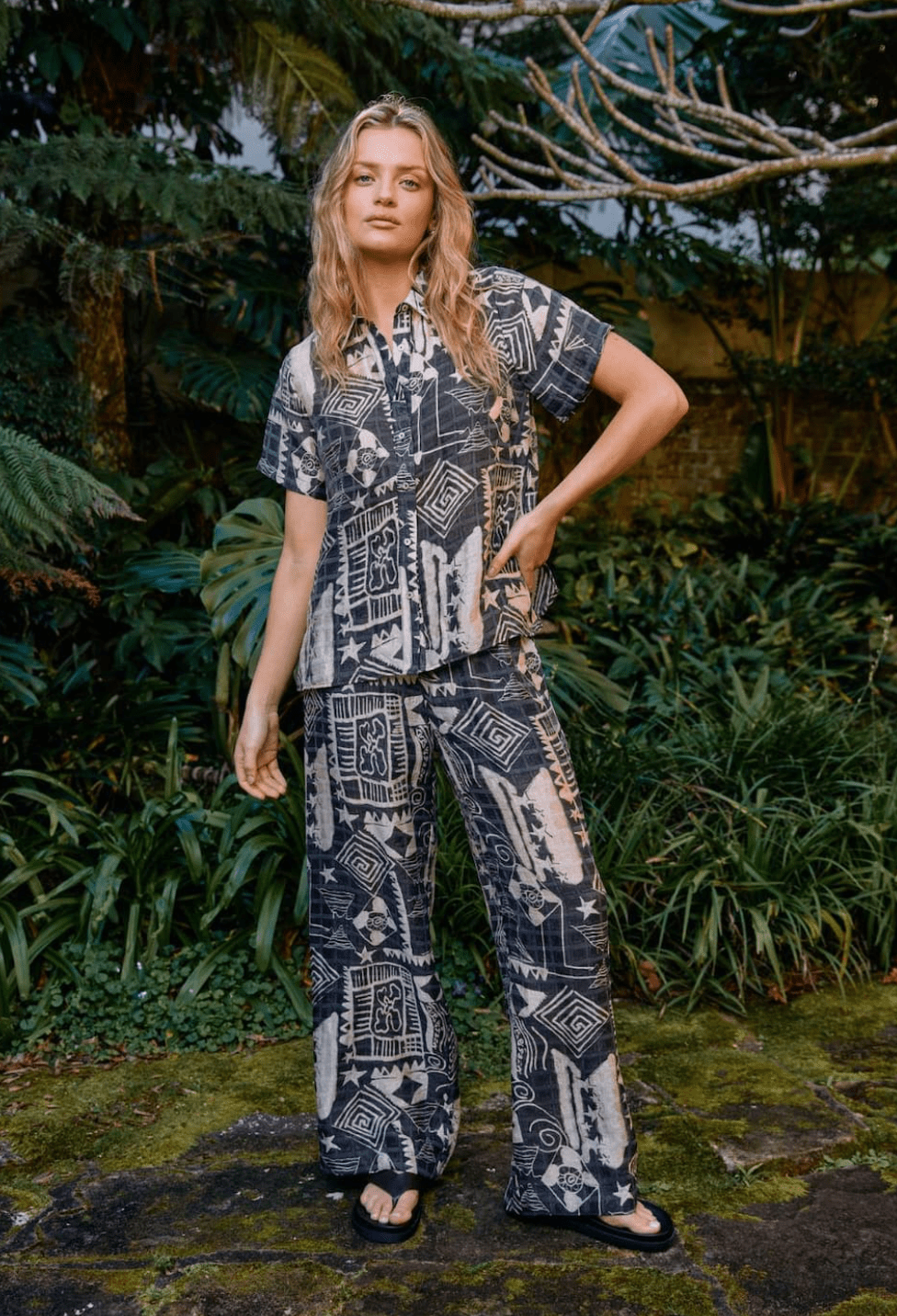 Little Lies Little Lies Cosmic Pants - Black Multi Little Lies Cosmic Pants - Black Multi Splash Swimwear Clothing Pant