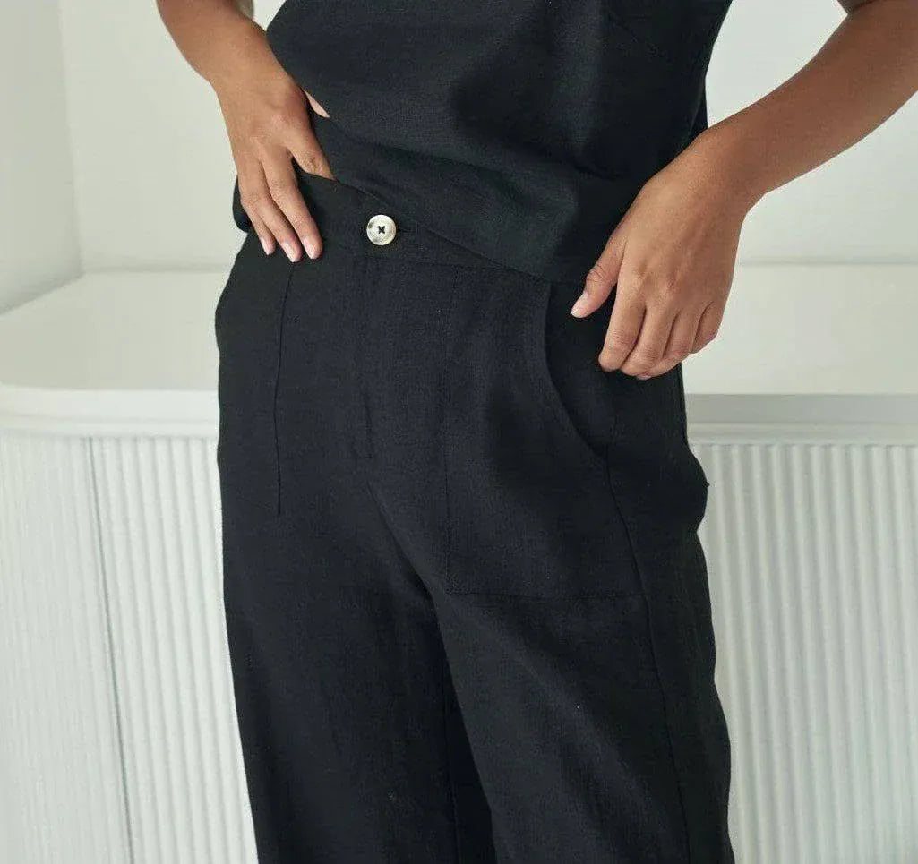 Little Lies Little Lies Jude Linen Pants Little Lies Jude Linen Pants Splash Swimwear Womens Pants