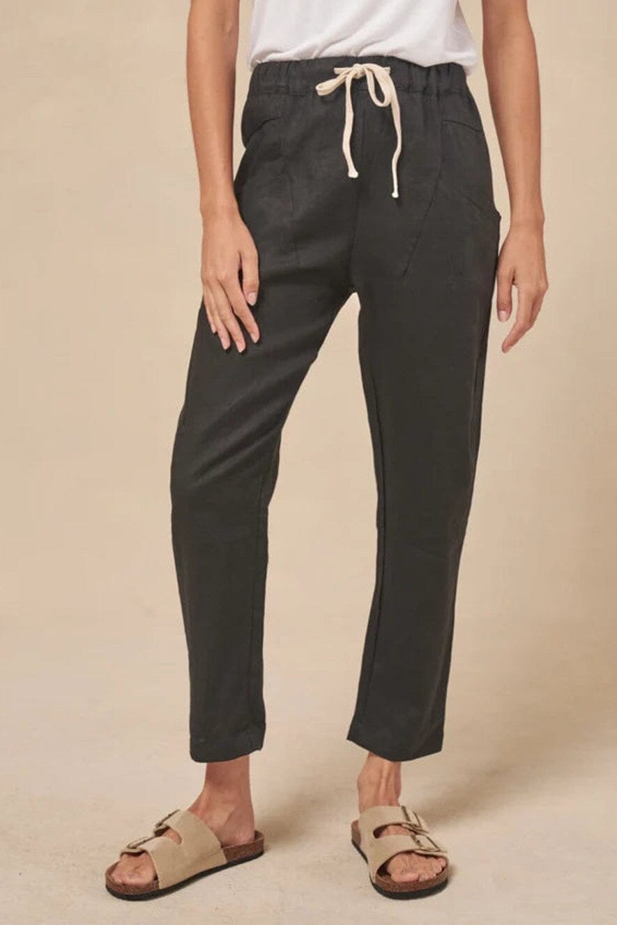 Little Lies Little Lies Luxe Pants S19070401 Little Lies Luxe Pants Splash Swimwear Womens Pants Black / 8 1000029833