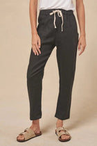 Little Lies Little Lies Luxe Pants S19070401 Little Lies Luxe Pants Splash Swimwear Womens Pants Black / 8 1000029833