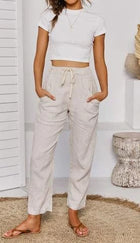 Little Lies S19070401 Beige / 8 Luxe Pants Little Lies Luxe Pants