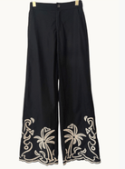 Little Lies Palm Embroidered Pants Palm Embroidered Pants Splash Swimwear Shirts