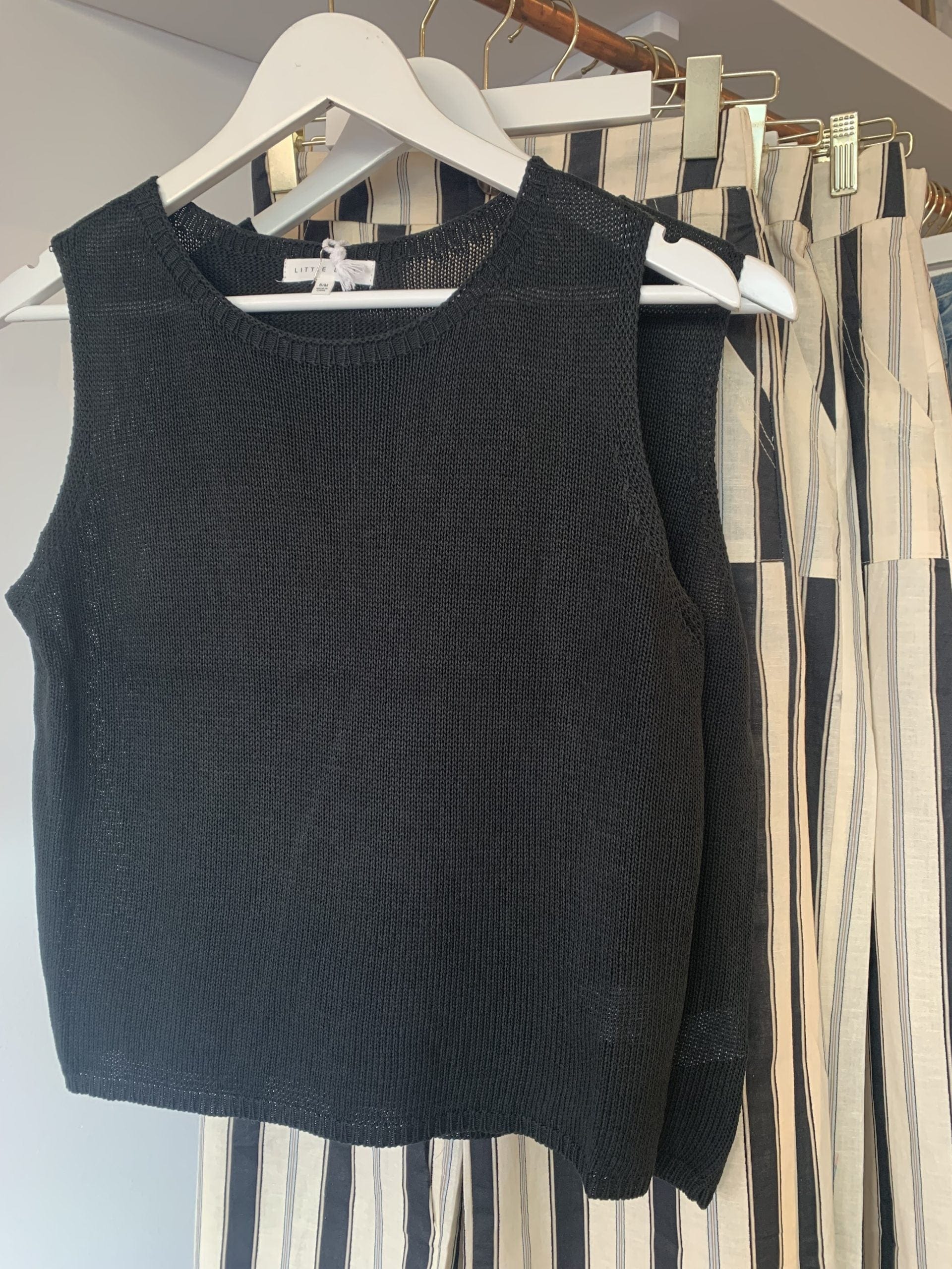 Little Lies Spring Tank K23062605 Spring Tank Splash Swimwear Tops Black / S/M 1000021815