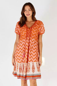 Lulalife Alex Dress - Flame Alex Dress - Flame Splash Swimwear