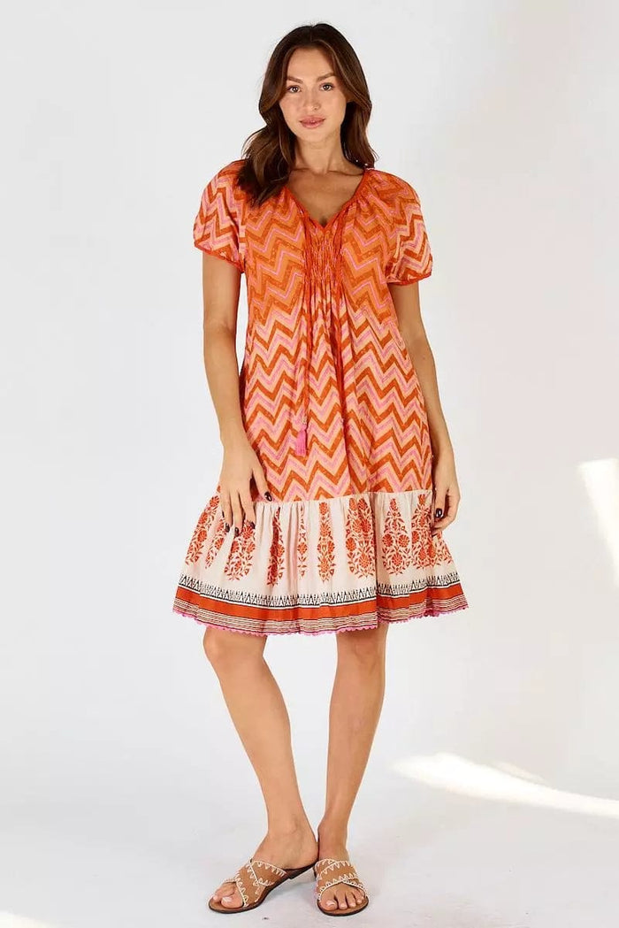 Lulalife Alex Dress - Flame Alex Dress - Flame Splash Swimwear