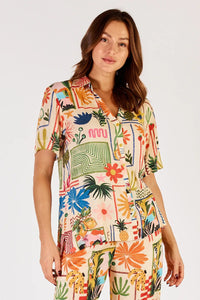 Lulalife Ellery Shirt Lulalife Ellery Shirt Splash Swimwear Cream / XS F4ELLSHICREXS