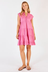 Lulalife Gwen Tiered Dress - Candy Lulalife Gwen Tiered Dress - Candy Splash Swimwear