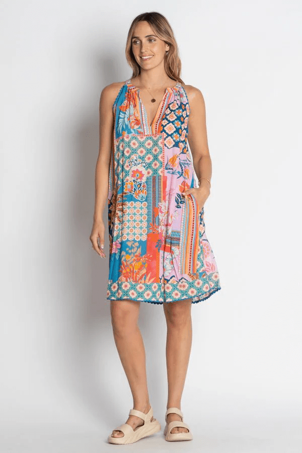 Lulalife Lulalife Asmara Sundress - Ocean Lulalife Asmara Sundress - Ocean Splash Swimwear Clothing