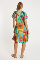 Lulalife Lulalife Cactus Shirred Dress - Print Lulalife Cactus Shirred Dress - Print Splash Swimwear Clothing XS