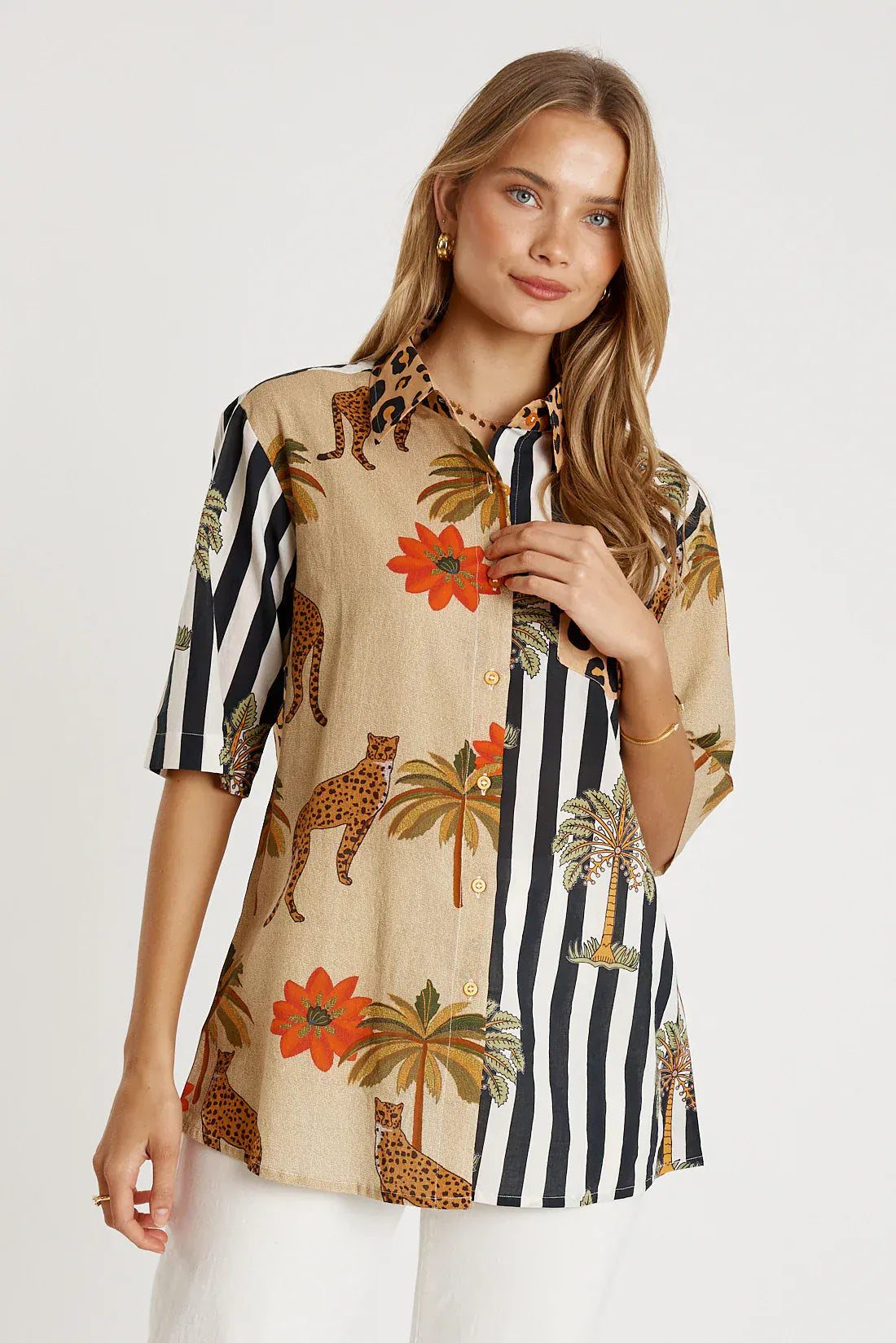 Lulalife Lulalife Congo Shirt - Natural Lulalife Congo Shirt - Natural Splash Swimwear Clothing