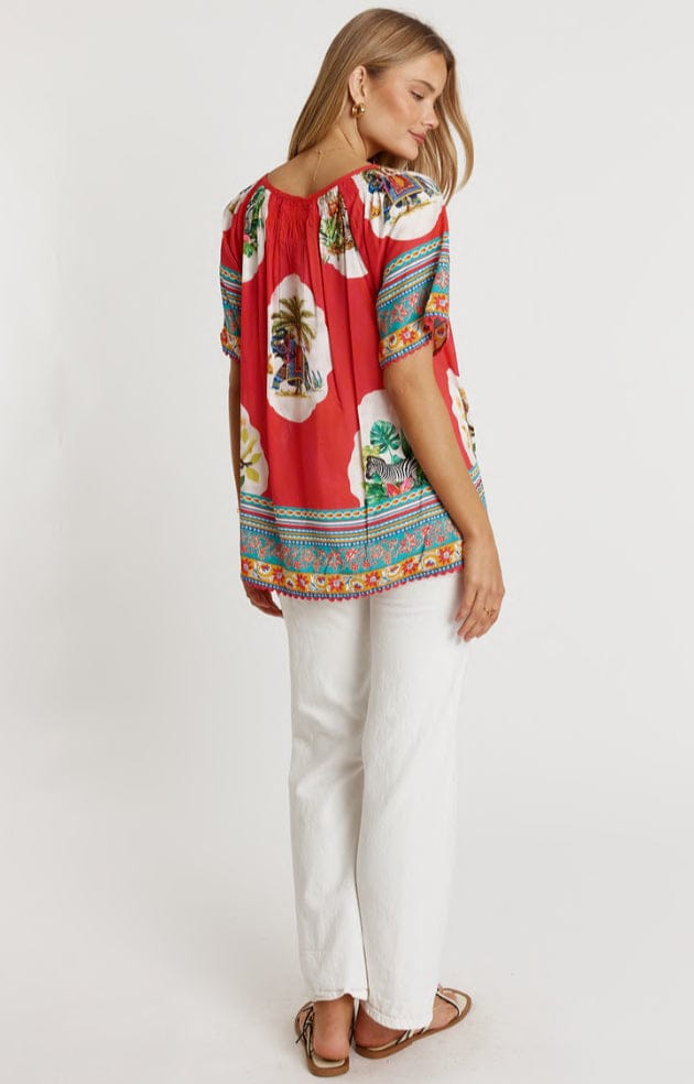 Lulalife Lulalife Cyra Top - Melon Lulalife Cyra Top - Melon Splash Swimwear Clothing