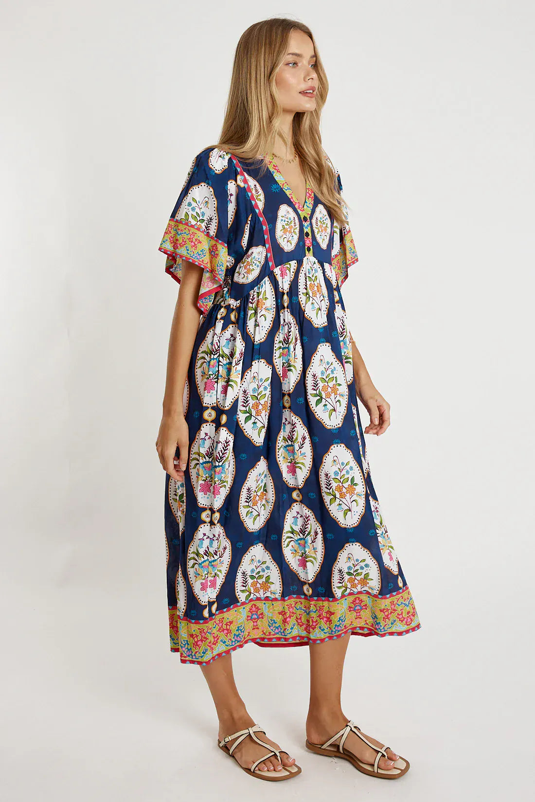 Lulalife Lulalife Imogen Midi - Navy Lulalife Imogen Midi - Navy Splash Swimwear Clothing