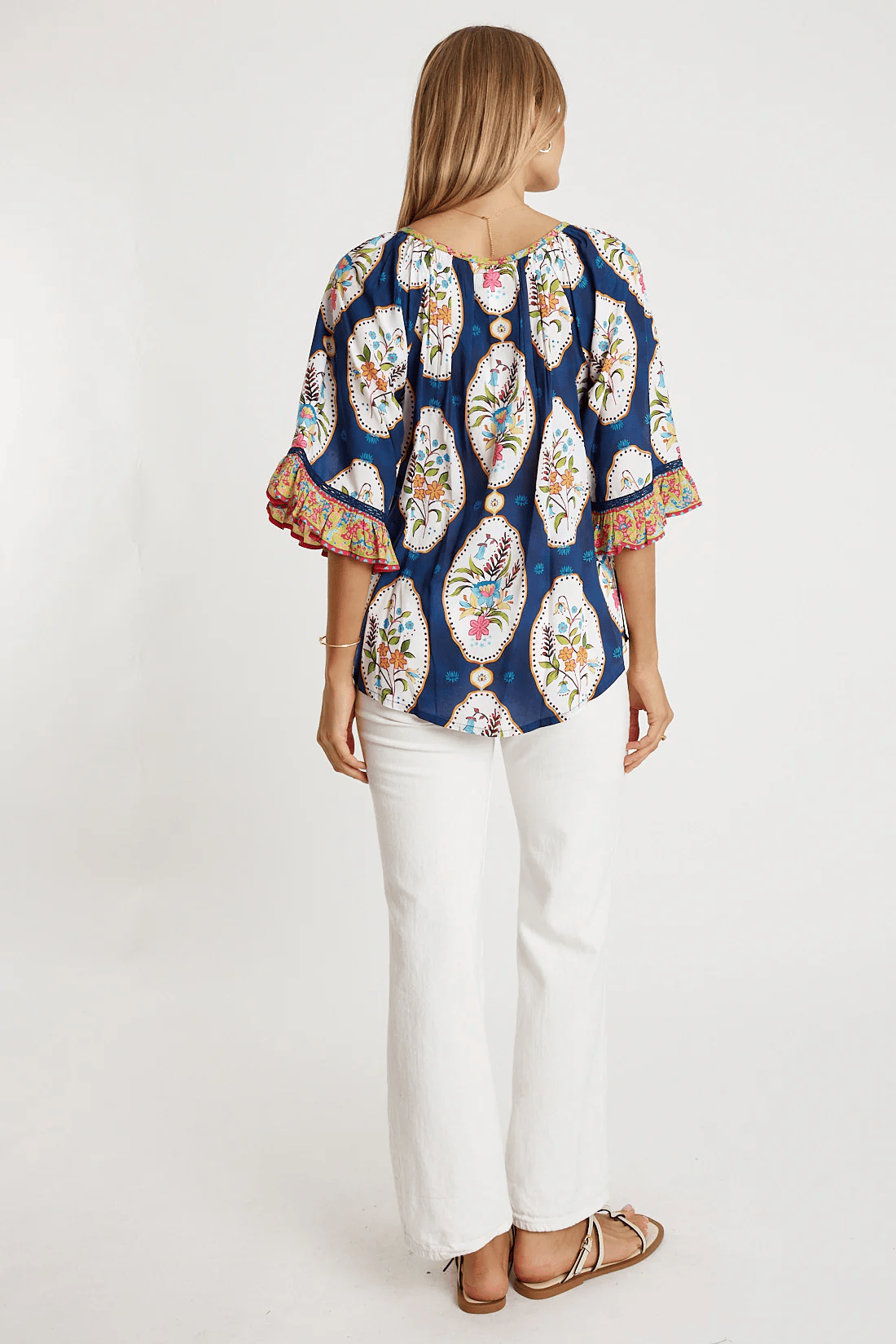 Lulalife Lulalife Imogen Top- Navy Lulalife Imogen Top- Navy Splash Swimwear Clothing