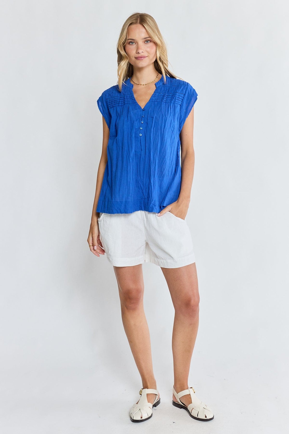Lulalife Lulalife Marilyn Top - Azure Lulalife Marilyn Top - Azure Splash Swimwear Tops
