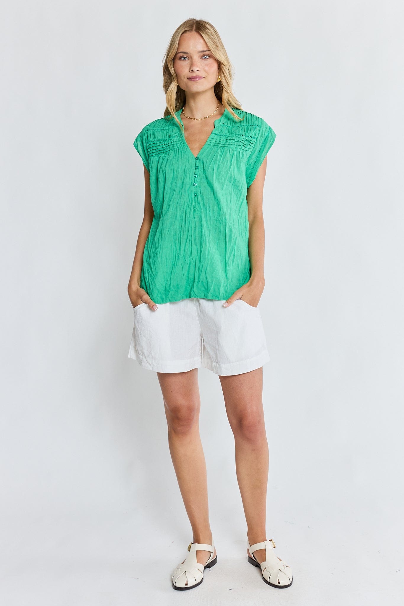 Lulalife Lulalife Marilyn Top - Sea Lulalife Marilyn Top - Sea Splash Swimwear Tops
