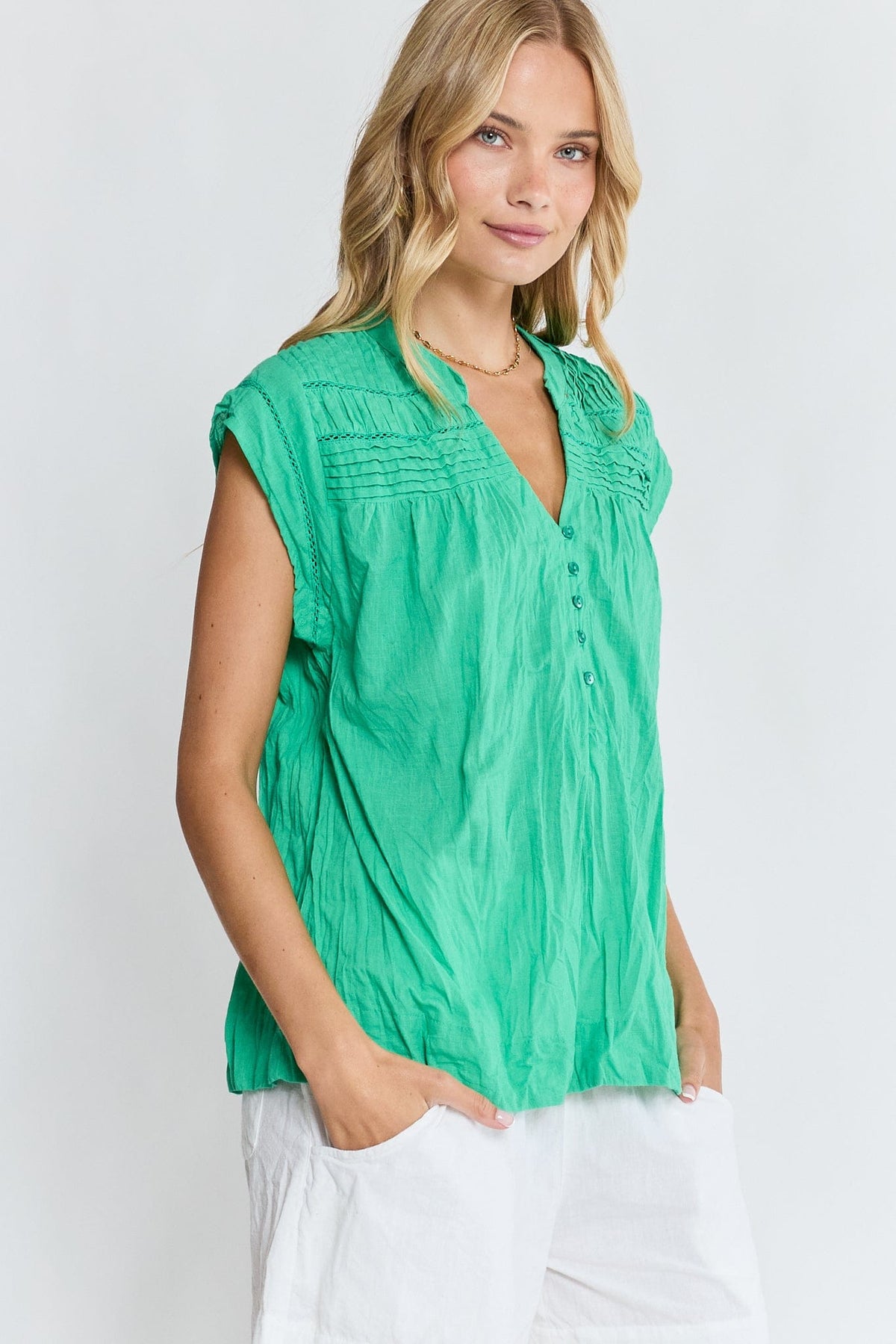 Lulalife Lulalife Marilyn Top - Sea Lulalife Marilyn Top - Sea Splash Swimwear Tops