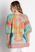 Lulalife Lulalife Marquita Top - Lagoon Lulalife Marquita Top - Lagoon Splash Swimwear Clothing