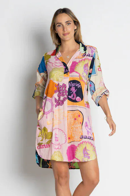 Lulalife Lulalife Melrose Shirtmaker - Multi Lulalife Melrose Shirtmaker - Multi Splash Swimwear Clothing