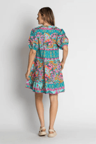 Lulalife Lulalife Ratana Dress - Lagoon Lulalife Ratana Dress - Lagoon Splash Swimwear Clothing