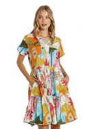 Lulalife Lulalife Rayna Dress - White Lulalife Rayna Dress - White Splash Swimwear Clothing